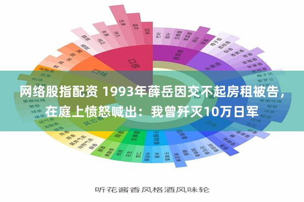 网络股指配资 1993年薛岳因交不起房租被告，在庭上愤怒喊出：我曾歼灭10万日军