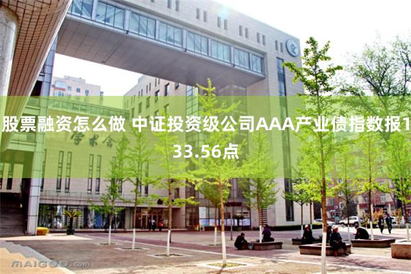 股票融资怎么做 中证投资级公司AAA产业债指数报133.56点