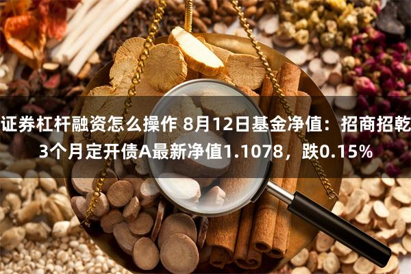 证券杠杆融资怎么操作 8月12日基金净值：招商招乾3个月定开债A最新净值1.1078，跌0.15%