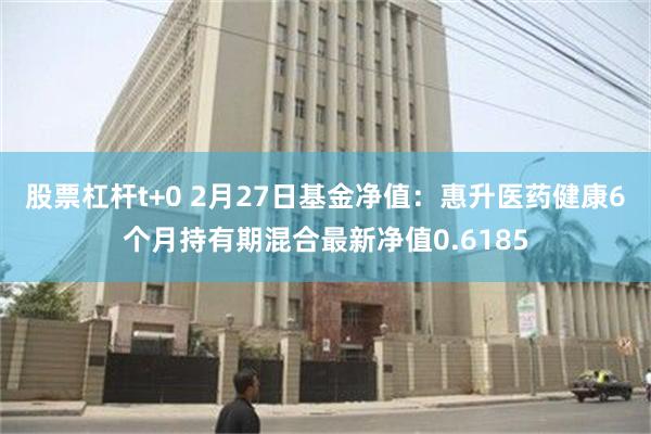 股票杠杆t+0 2月27日基金净值：惠升医药健康6个月持有期混合最新净值0.6185