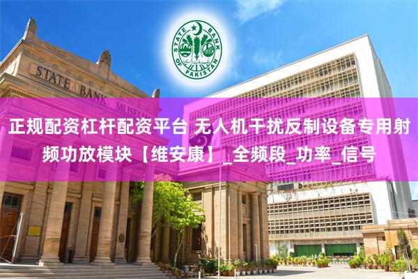 正规配资杠杆配资平台 无人机干扰反制设备专用射频功放模块【维安康】_全频段_功率_信号